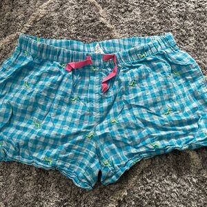 The Black Dog Blue Plaid Shorts Size Medium